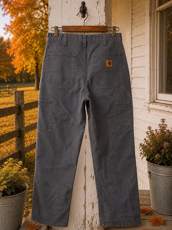Carhartt Other - Carhartt 383-20 Mens 31x30 Navy Dungaree Carpenter Utility Work Pants Rental